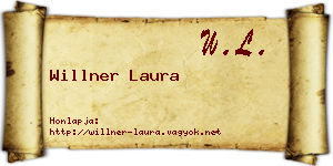 Willner Laura névjegykártya